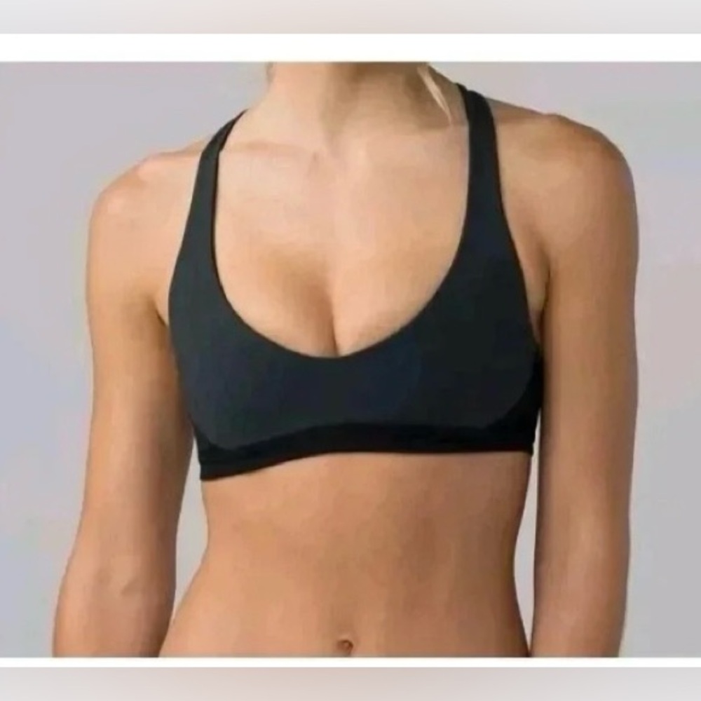 Lululemon Uncharted Waters Top Deep Coal/Black EUC